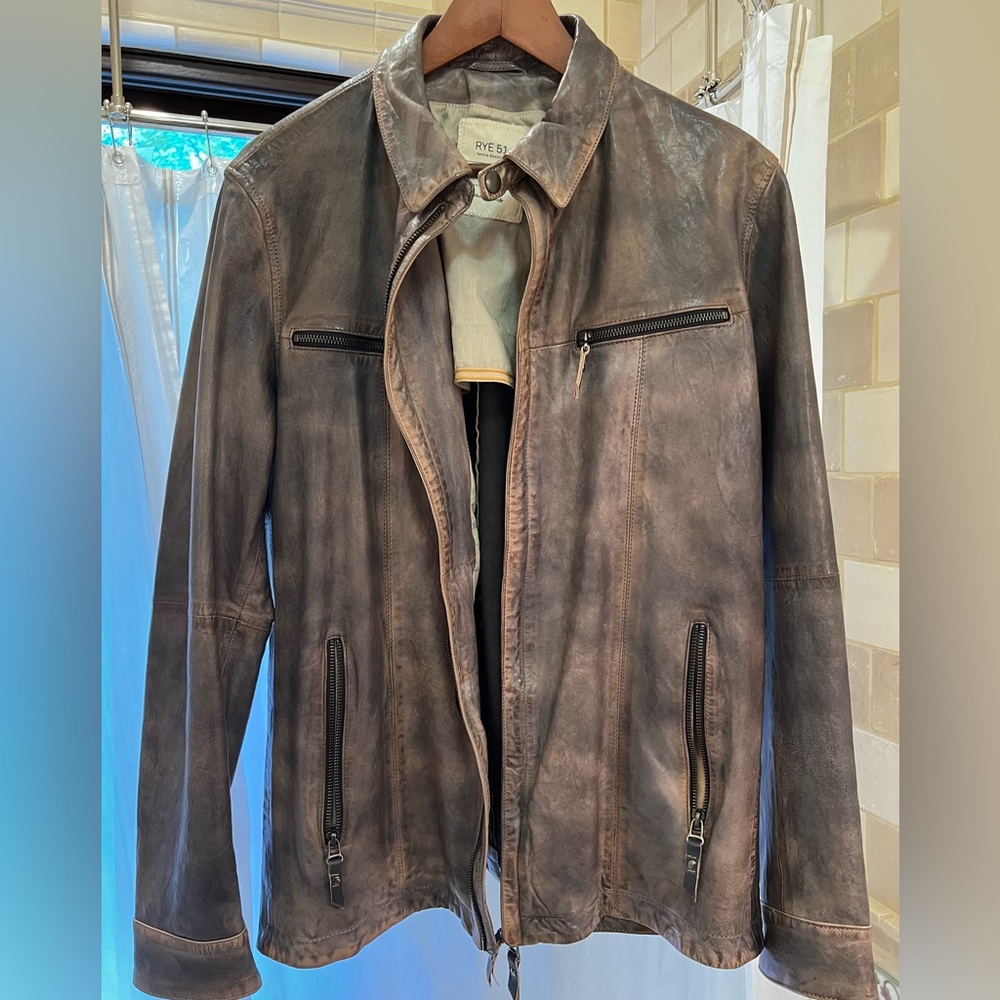 Rye 51 Brown Leather Jacket